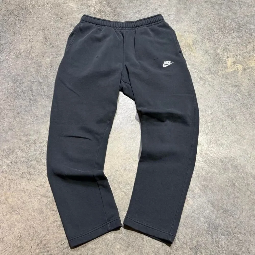 Nike Men's Black and Grey Joggers-tracksuits
